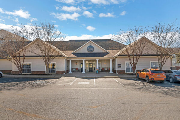 Leasing office exterior at The Overlook student apartments in Nacogdoches TX